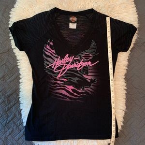 Women's V neck Harley Davidson tee. Grand Canyon